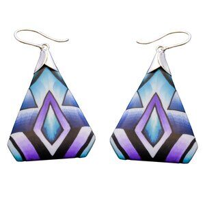 One-of-a-Kind Glacial Earring (A) by Handmade by Jon Stuart Anderson